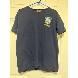 NYPD Vintage Police Department City Of New York  Cotton T-Shirt‎ Men's Medium